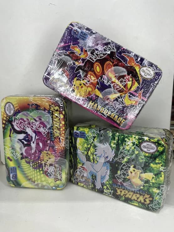 Latas de Cartas Escarlata y Púrpura